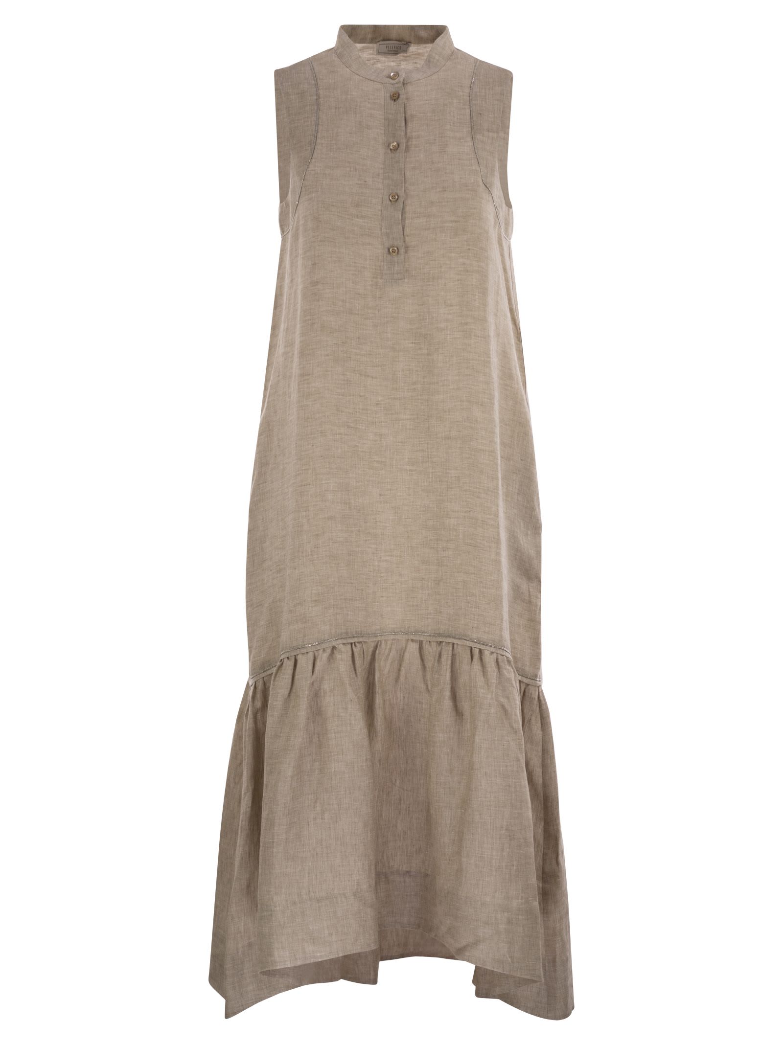 Shop Peserico Linen Voile Long Dress