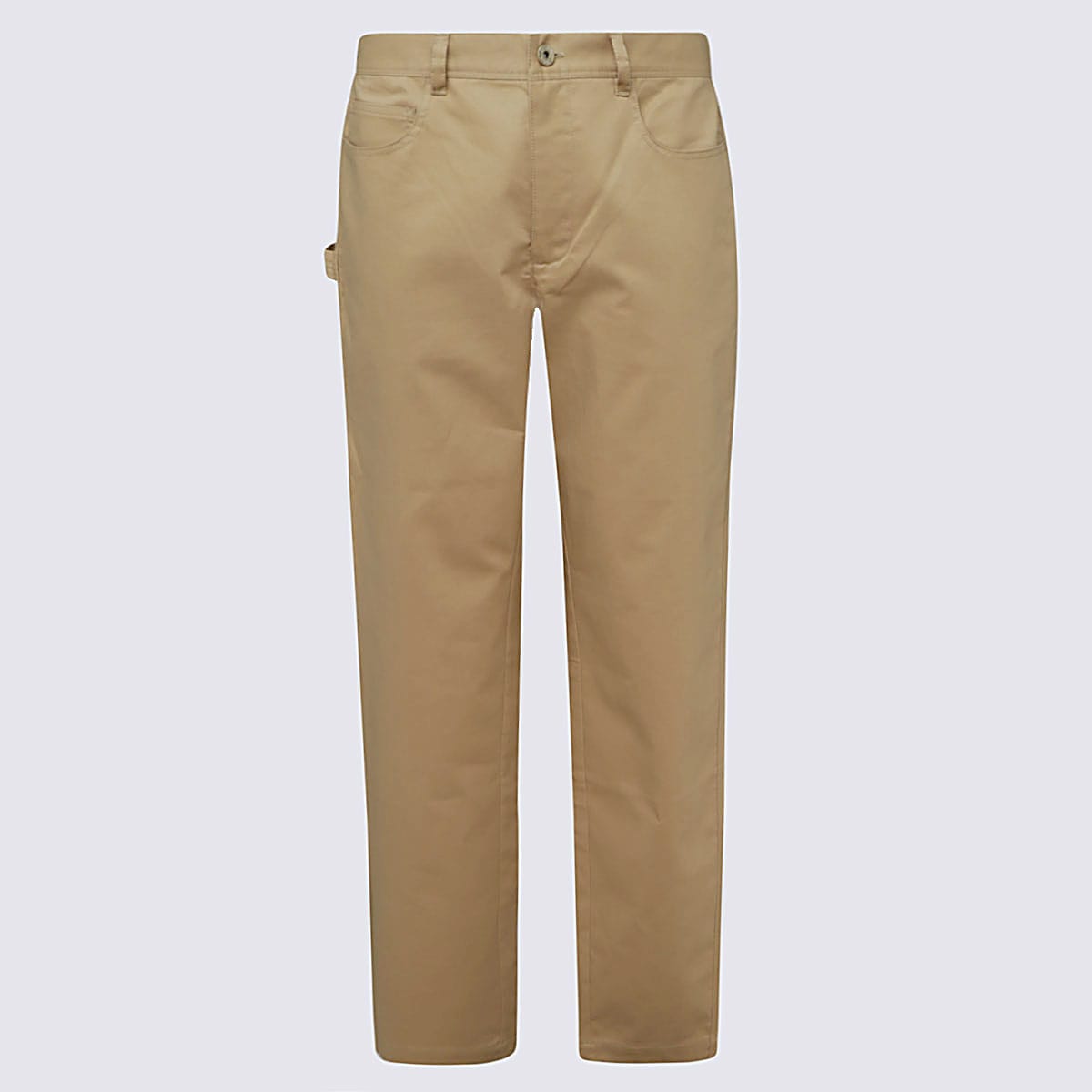 Shop Jw Anderson Beige Cotton Trousers