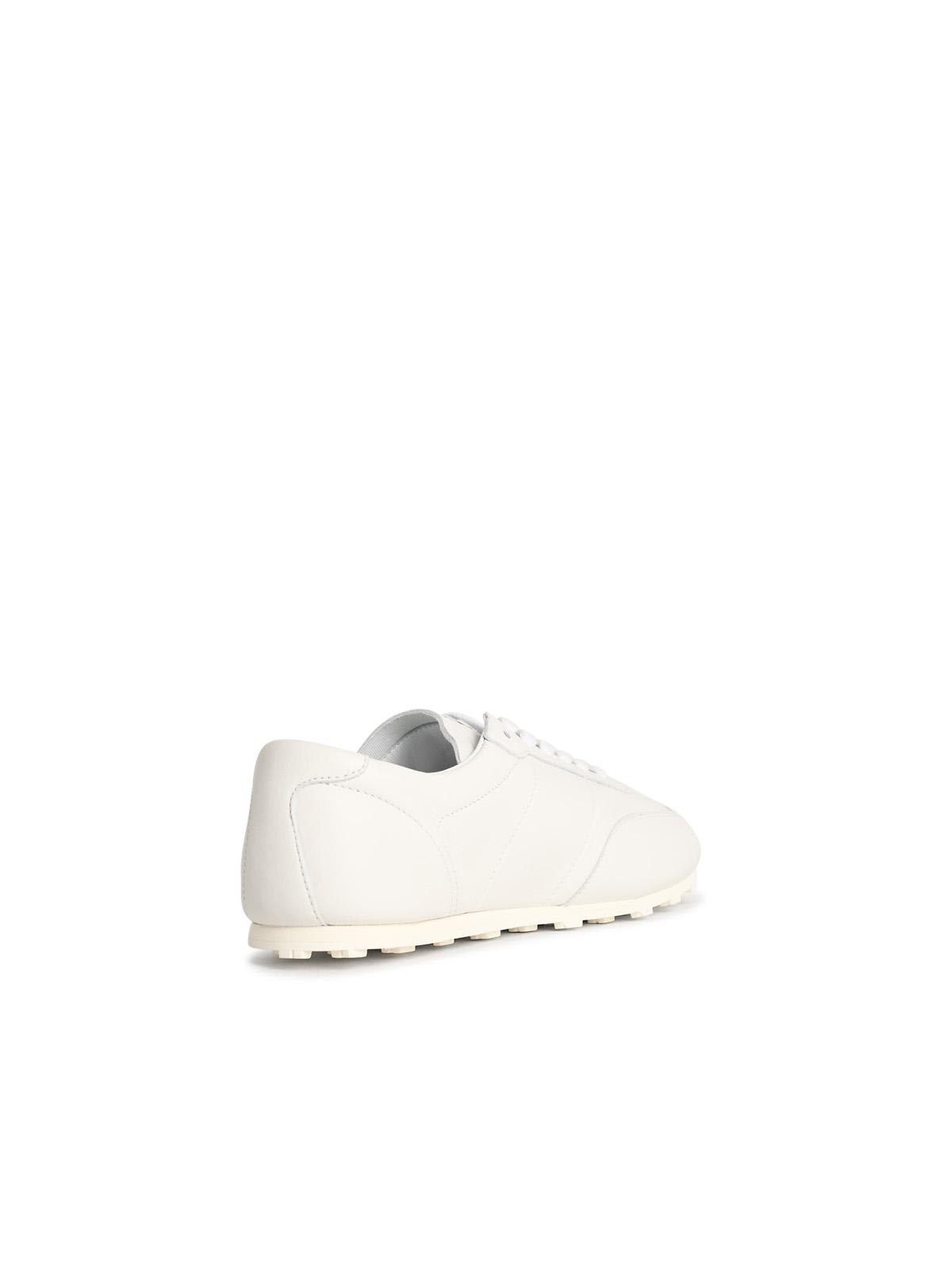 Marni Low-top Sneakers In Leather.round Toelace-up Fasteninglogo Patch At Tonguepanel Constructionchunky S In White