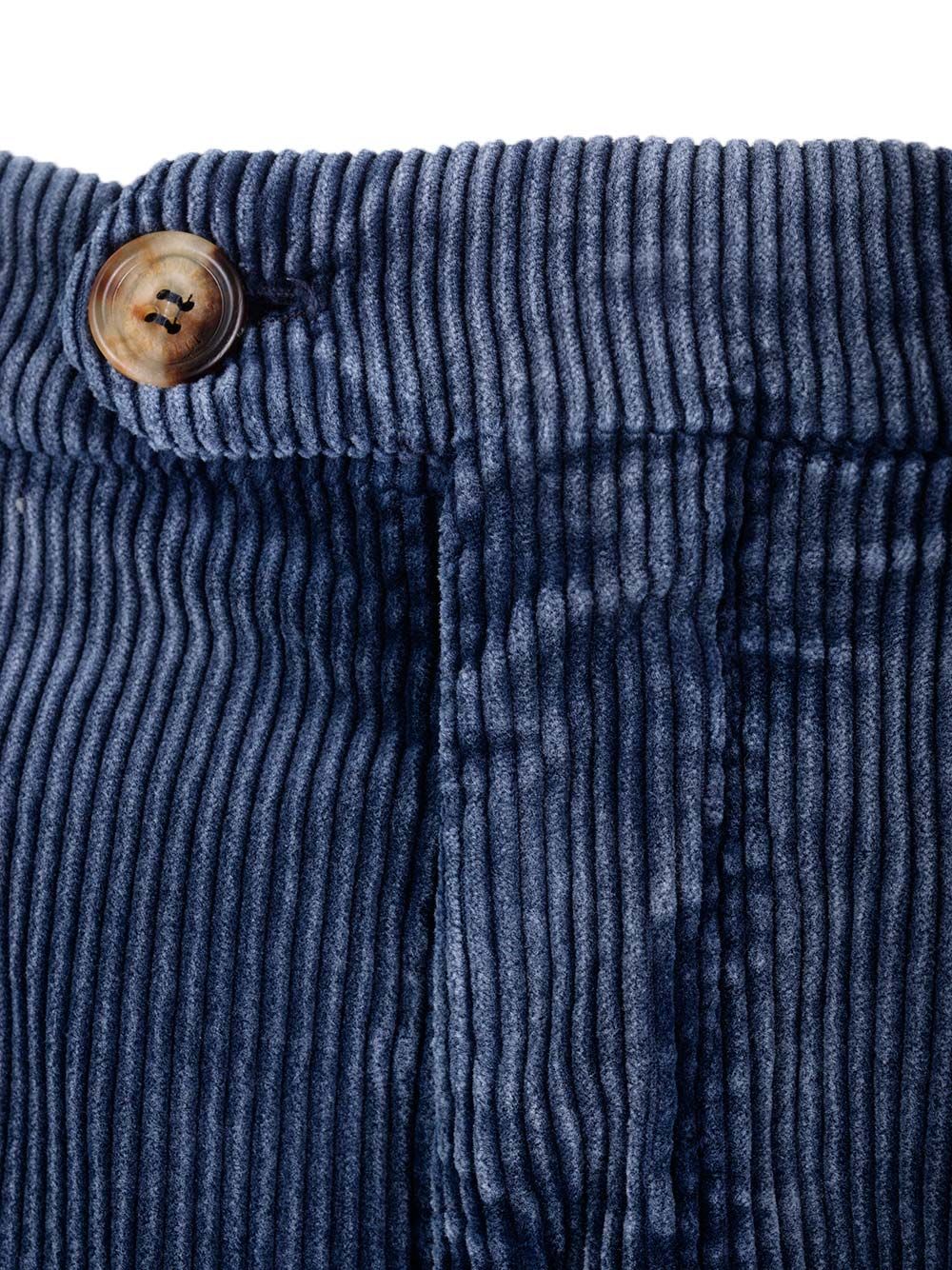 Shop Brunello Cucinelli Blue Corduroy Trausers