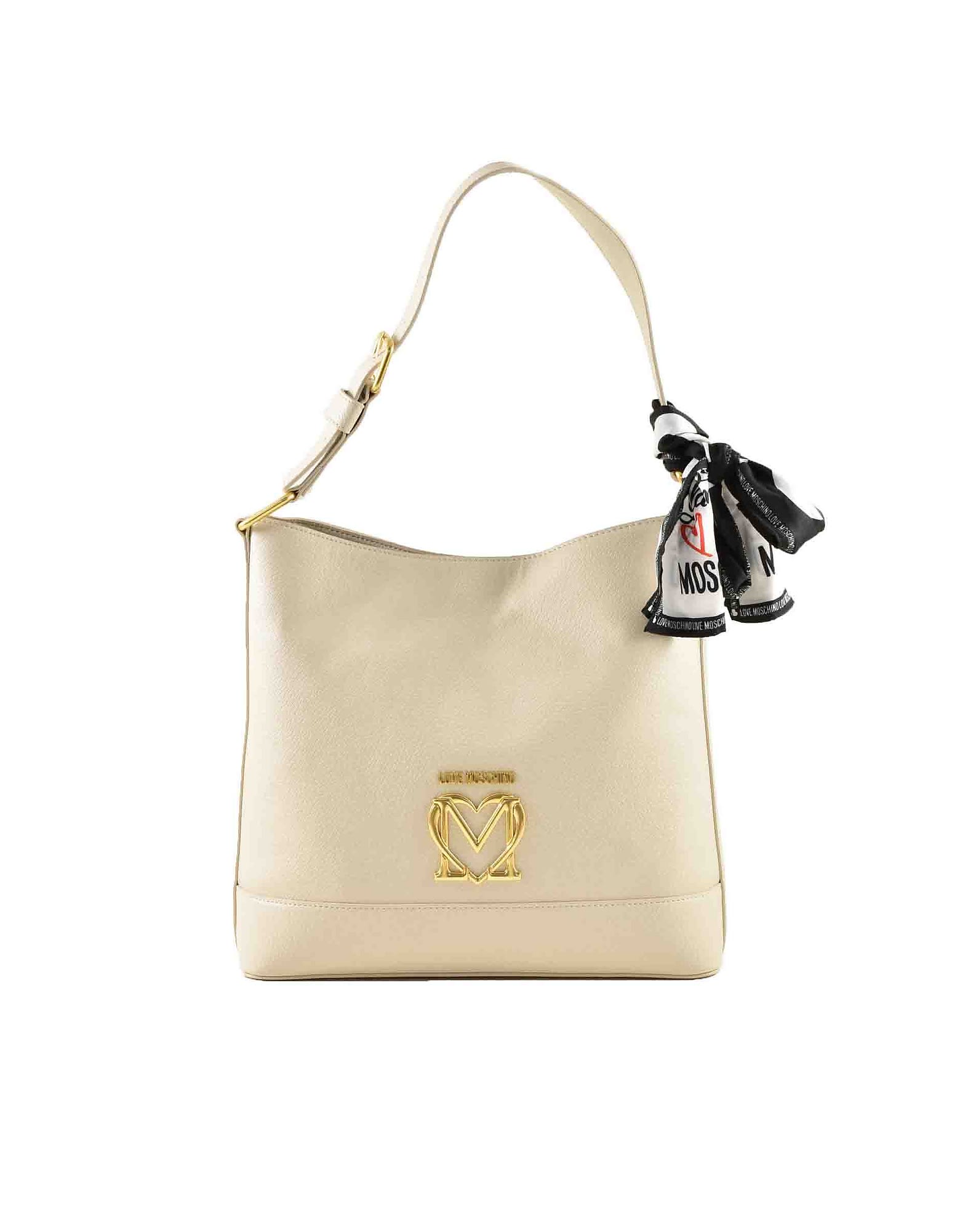 Love Moschino Womens Ivory Handbag