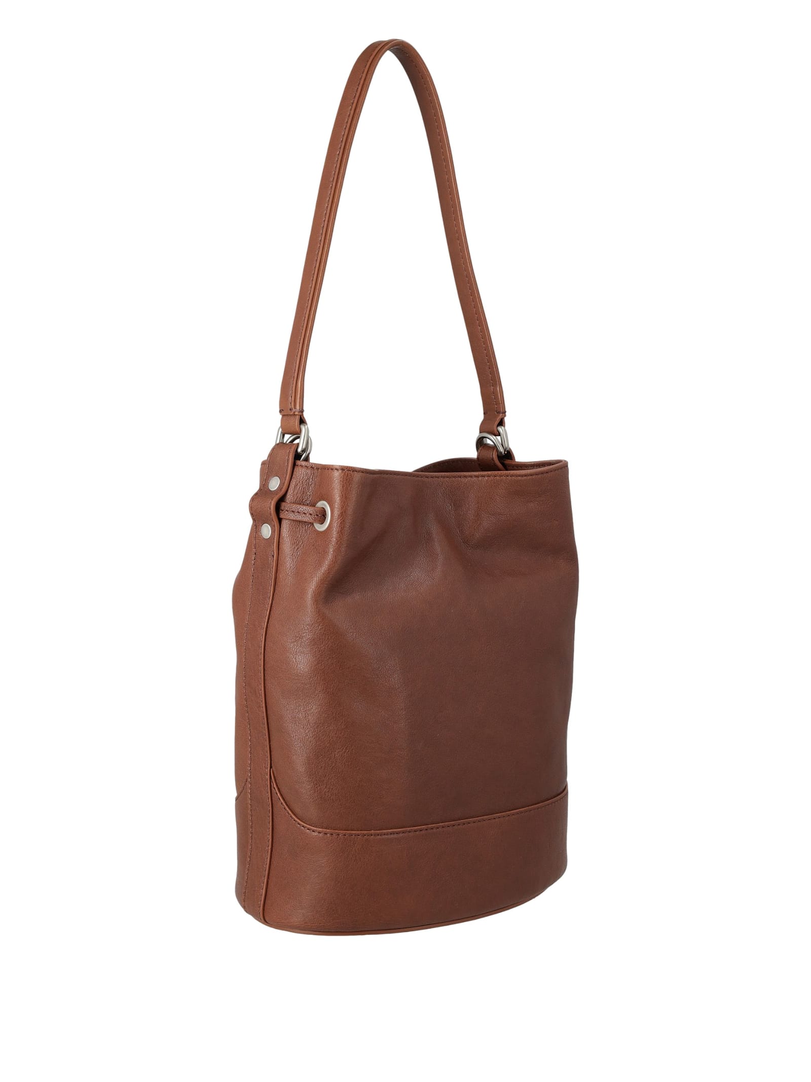 Zanellato Leather Shoulder Bag Adjustable Strap In Brown
