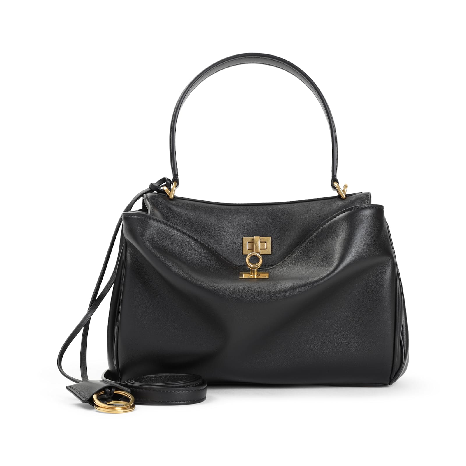 Balenciaga Black Rodeo Satchel Bag In Black