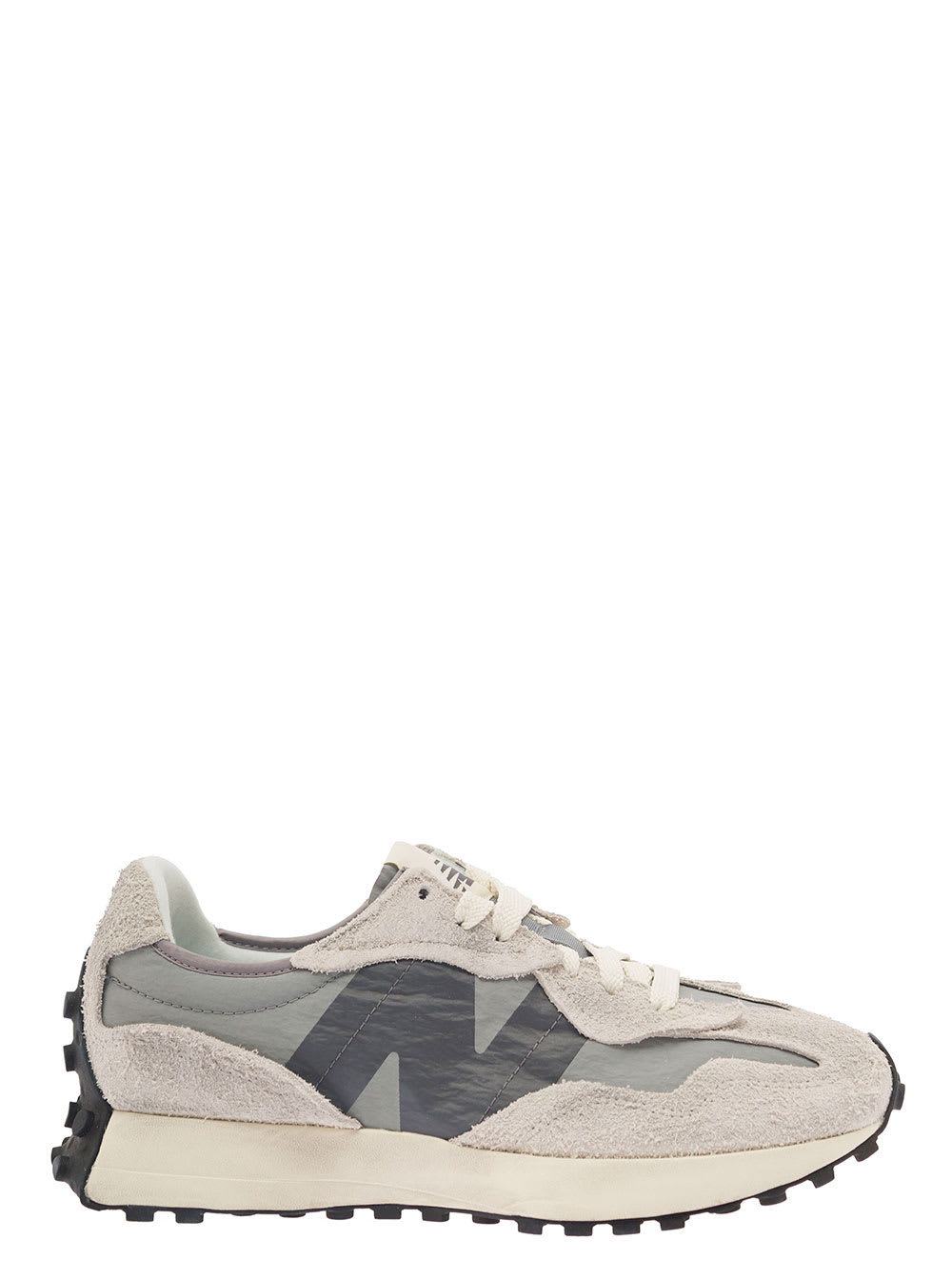New Balance 327 Grey Low-top Sneakers With Logo And Trail-inspired Lug Outsole Man