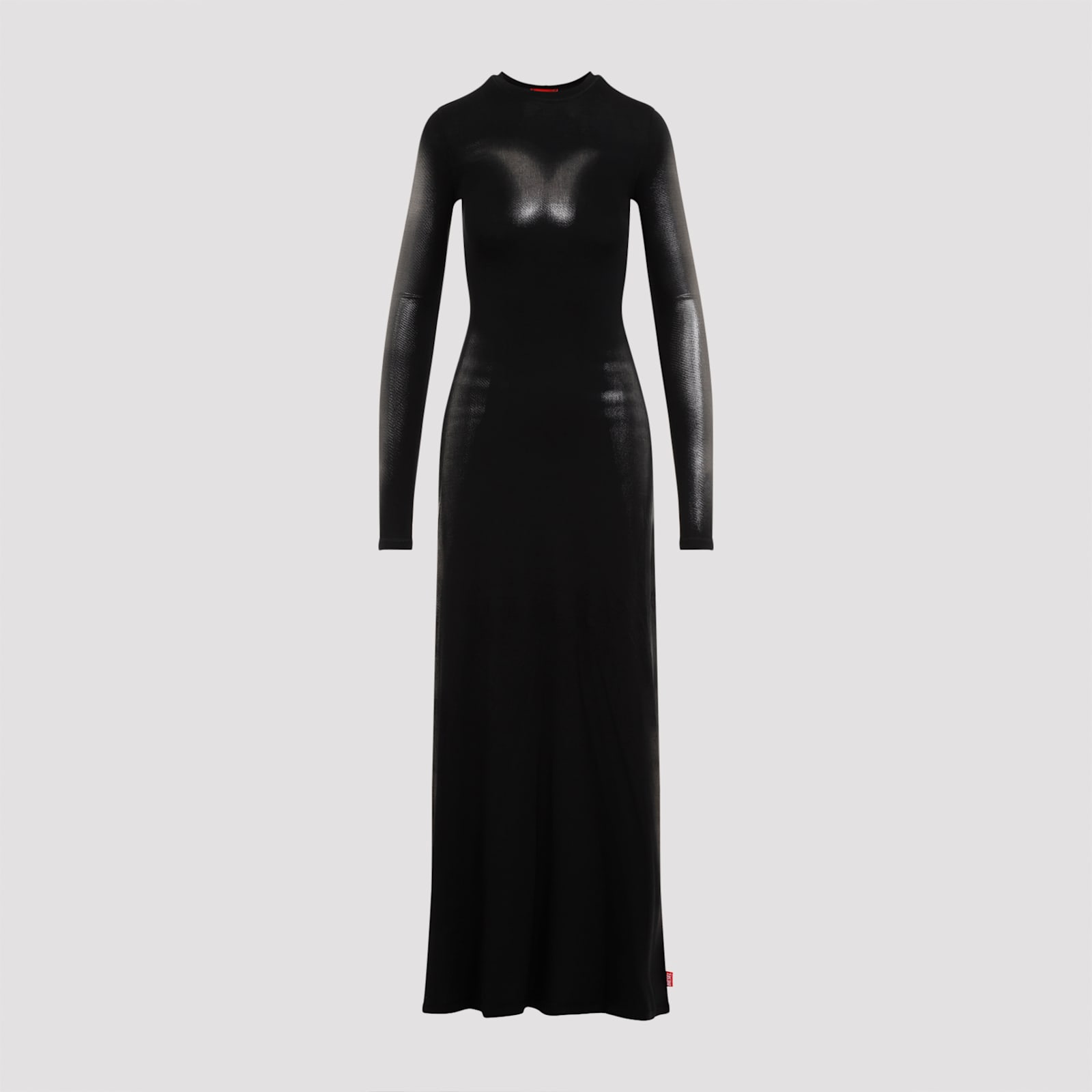 Shop Diesel D-anessa Long Dress In Xx Black