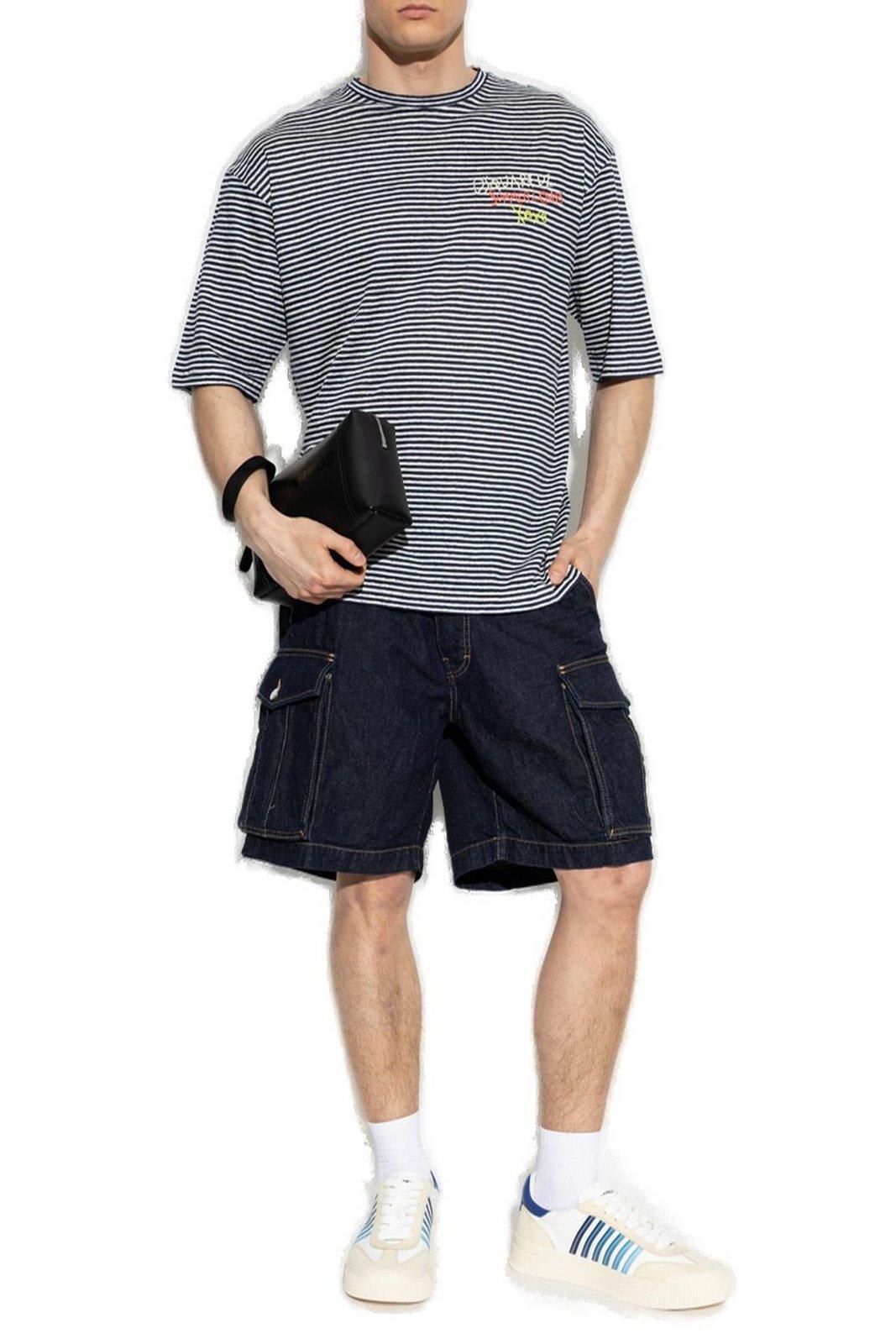 Shop Dsquared2 Summer Lovers Denim Cargo Shorts