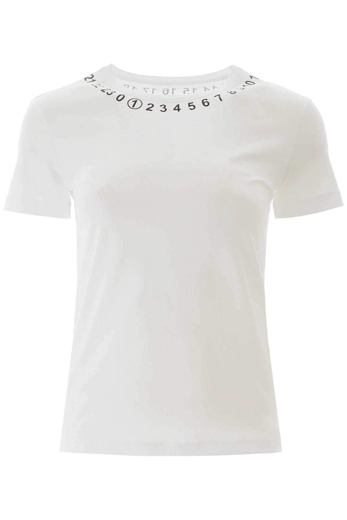 Maison Margiela Numbers T-shirt In Optic White (white) | ModeSens