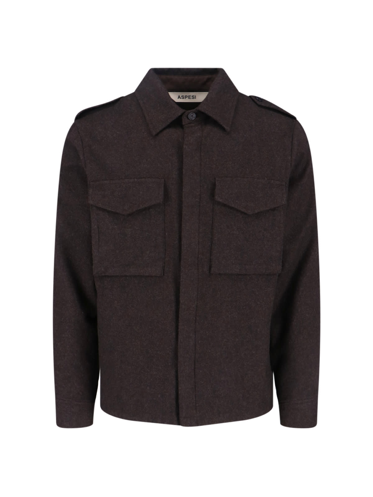 Aspesi Field Shirt Shirt In Brown