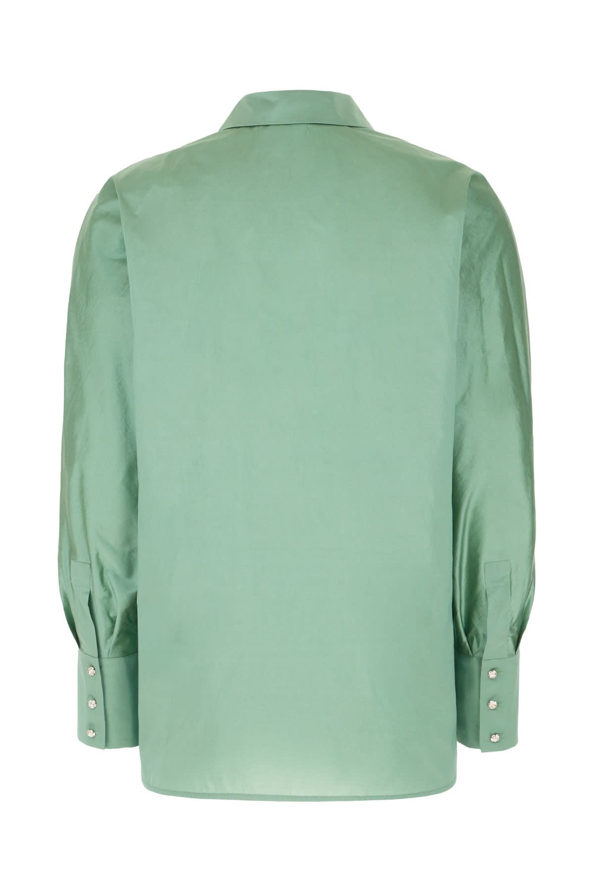 MAX MARA MINT GREEN POLYESTER BLEND SHIRT 