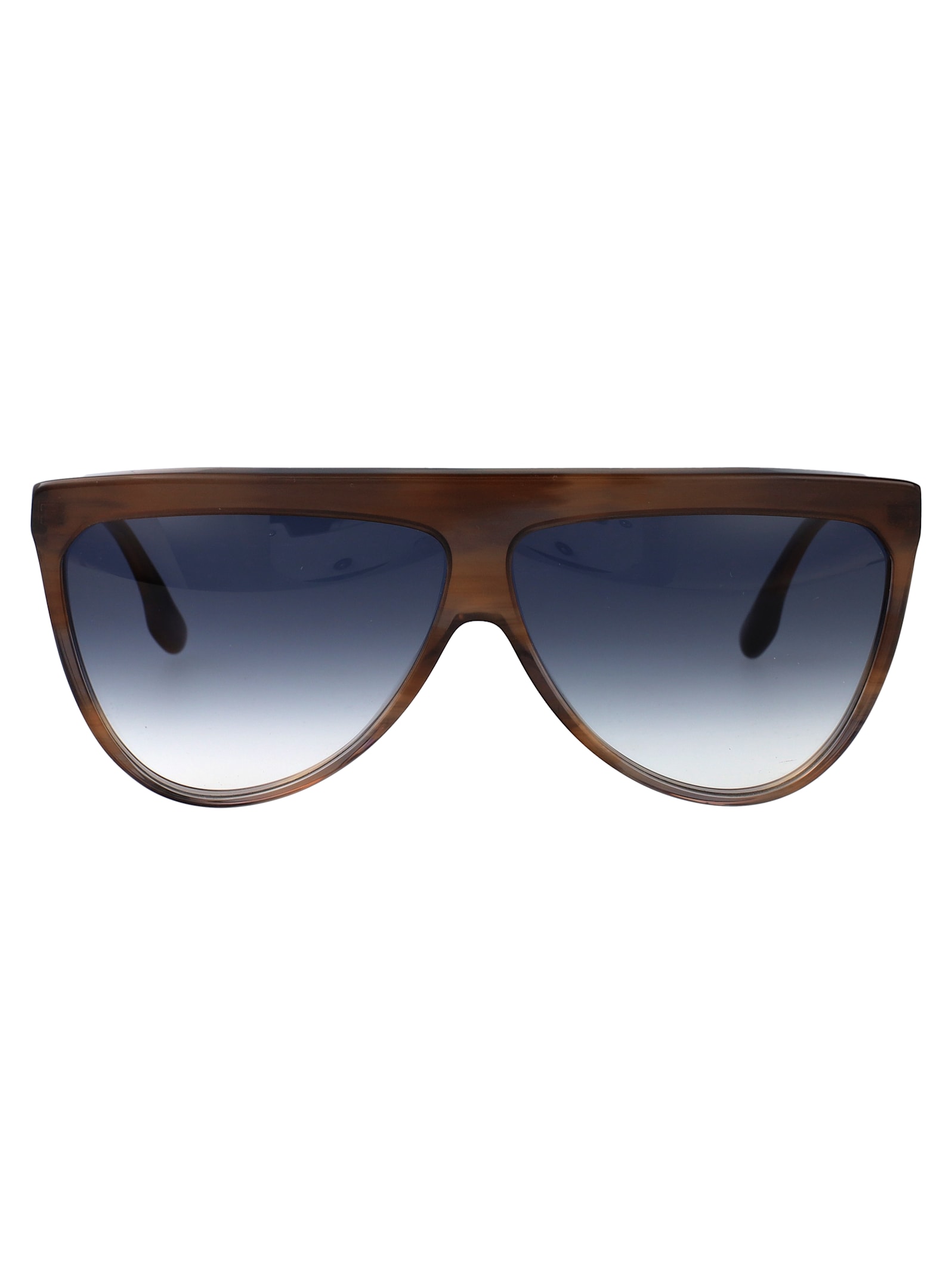 Victoria Beckham Vb600s 223 Aviator Sunglasses In Brown