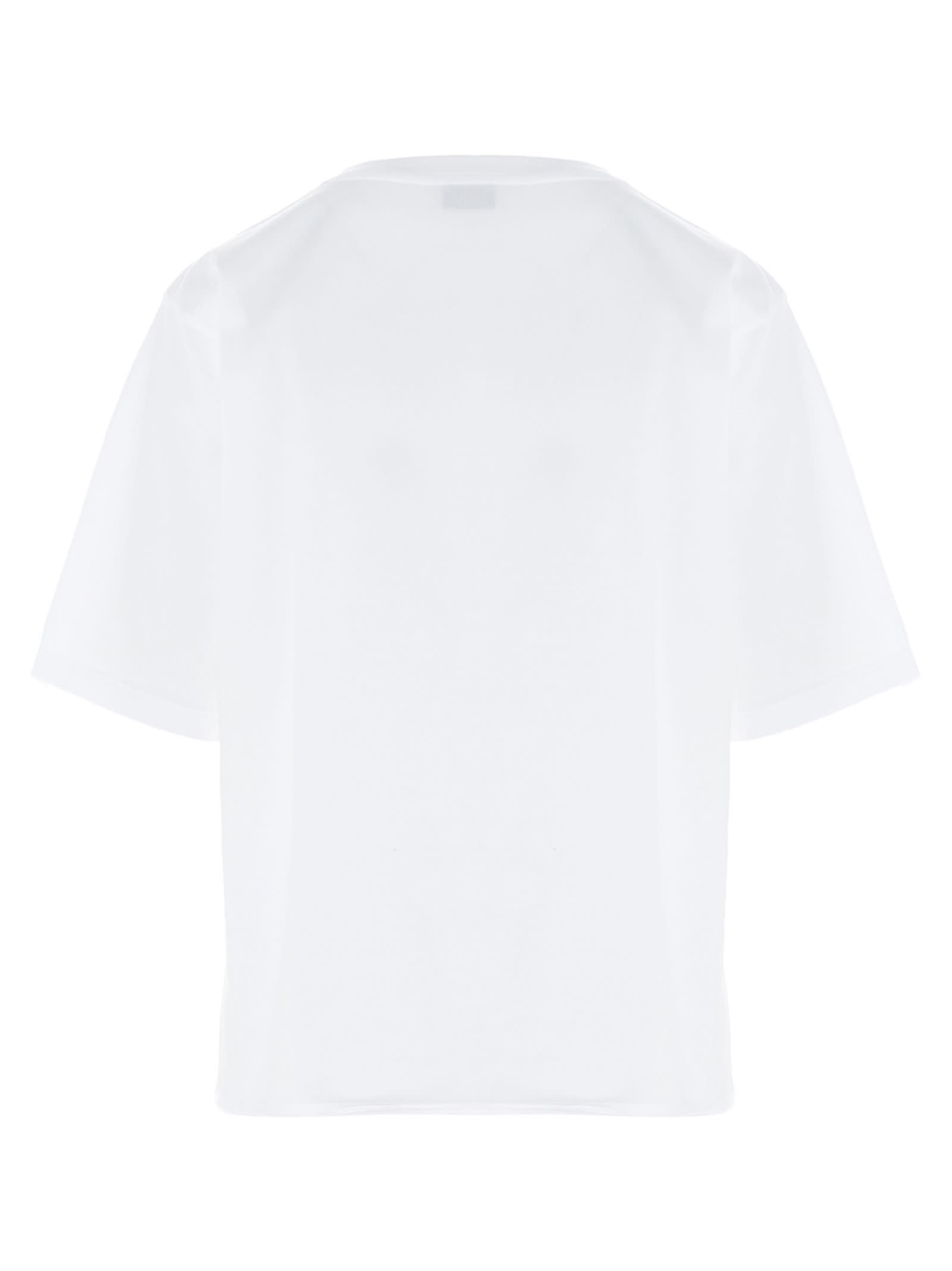 Shop Saint Laurent Rive Gauche T-shirt In White