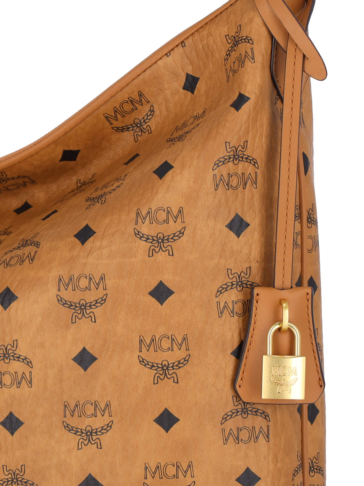 Shop Mcm Aren Hobo Bag In Brown