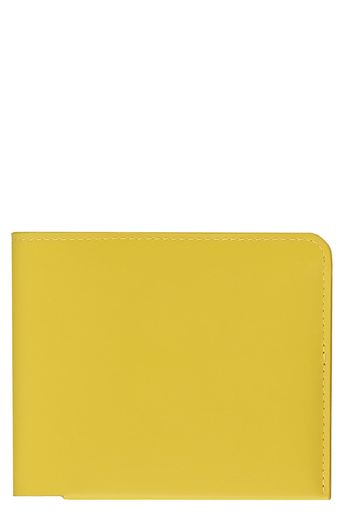 Shop Dries Van Noten Leather Wallet In Yellow