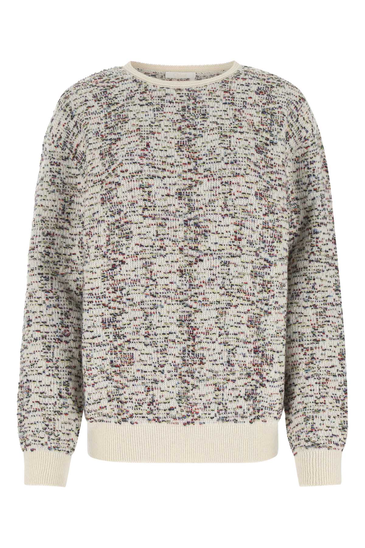 Chloé Embroidered Cashmere Blend Sweater