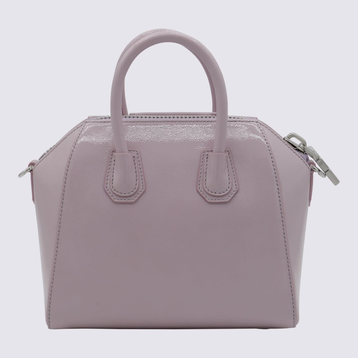 Givenchy Pink Leather Antigona Top Handle Bag In Pink