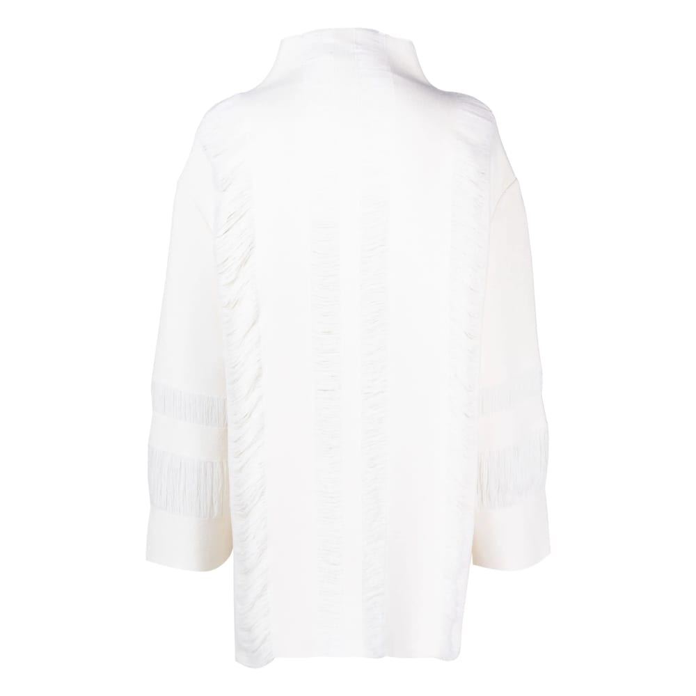 Mrz Roll-neck Drop-shoulder Jumper In White