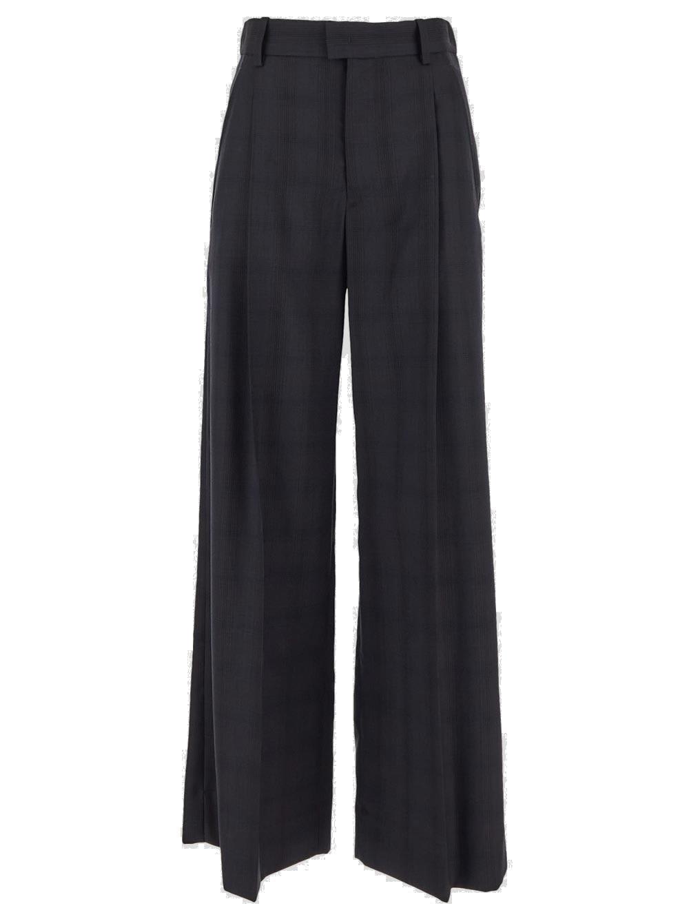 Shop Marant Etoile Straight Leg Pleated Pants In Midnight