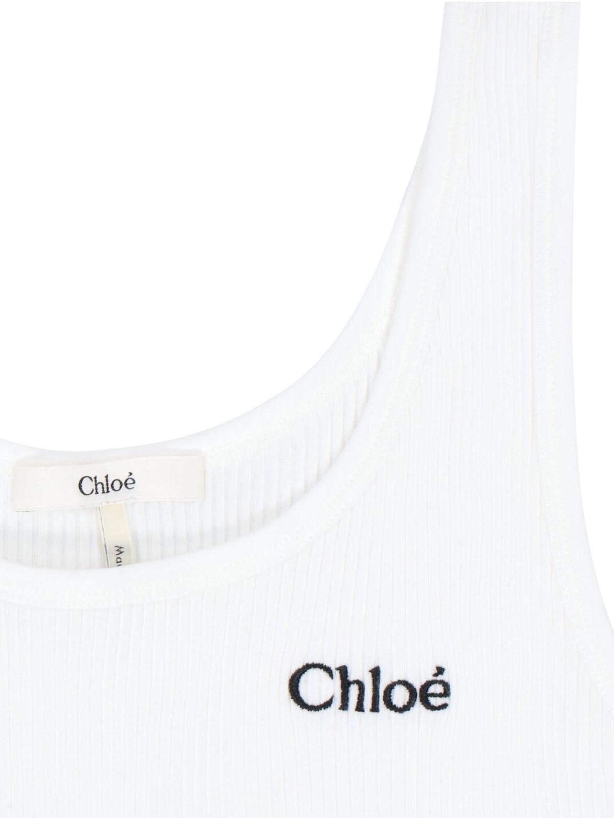 Chloé Tank Top In White