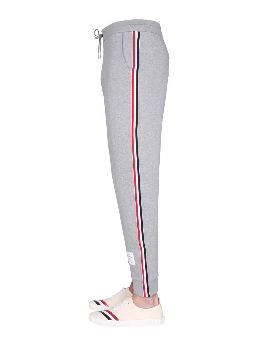 Thom Browne Gray Classic 4-bar Jersey Loopback Sweatpants In Gray