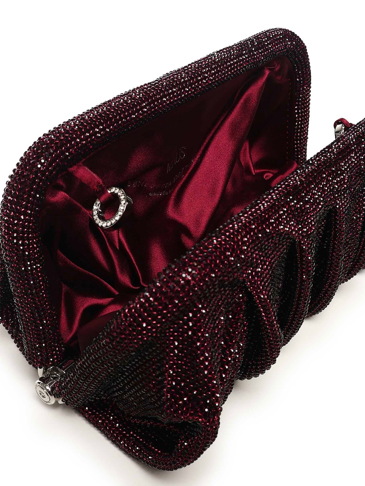 Benedetta Bruzziches Venus La Grande Clutch In Burgundy