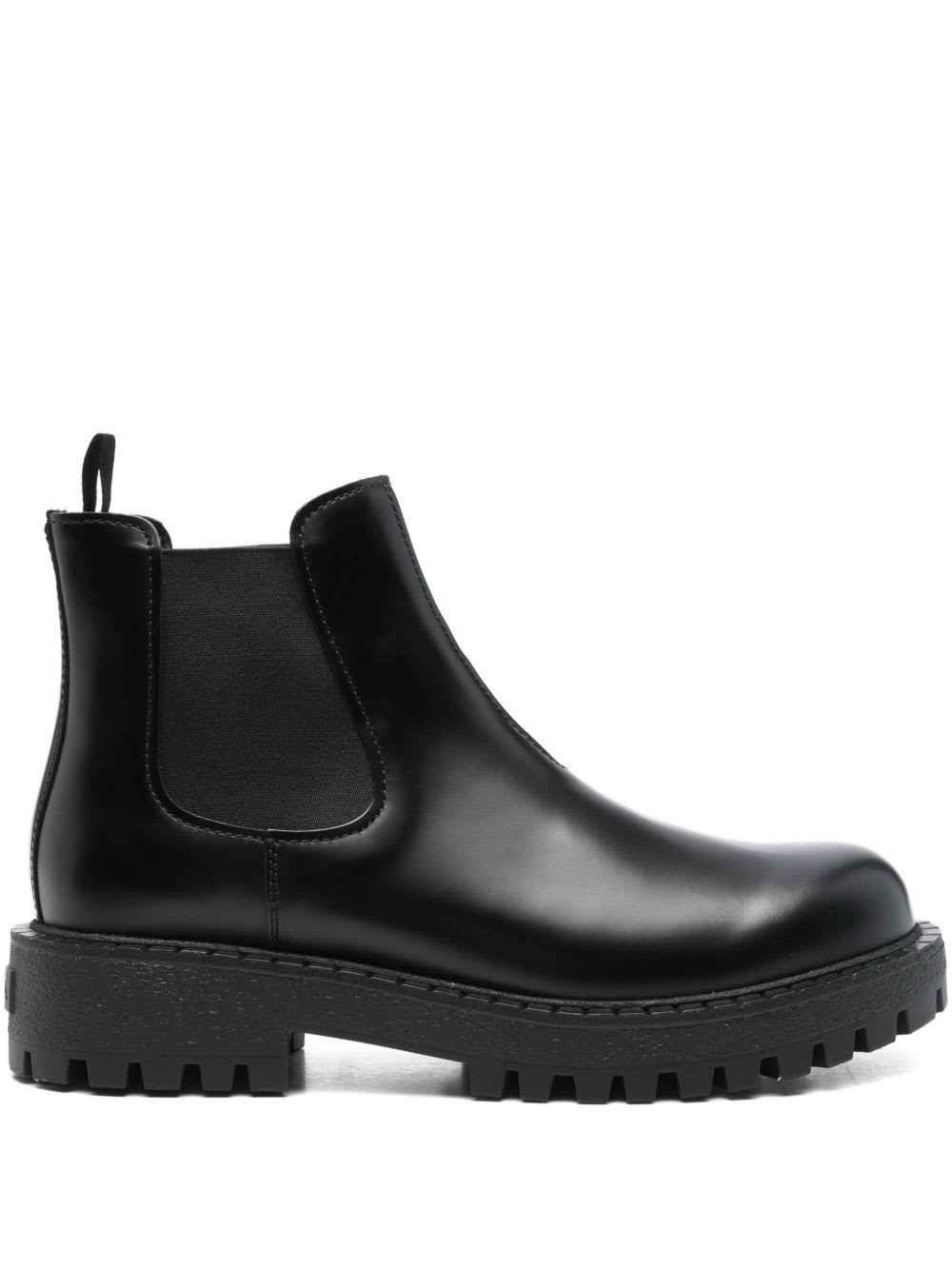Prada Chelsea Boots In Leather 45mm