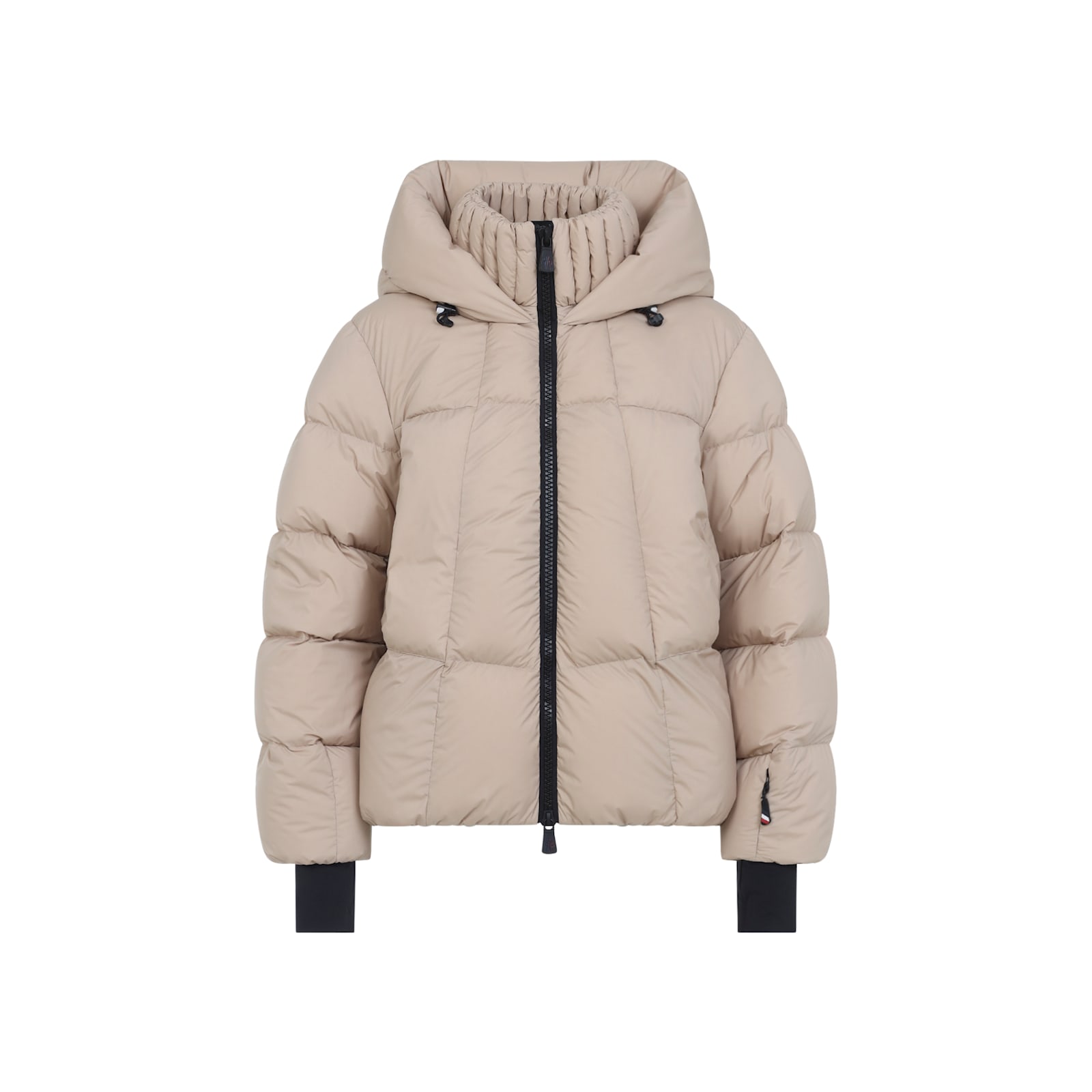 Moncler Bomber Jacket With Hood And Cuffs In Multi