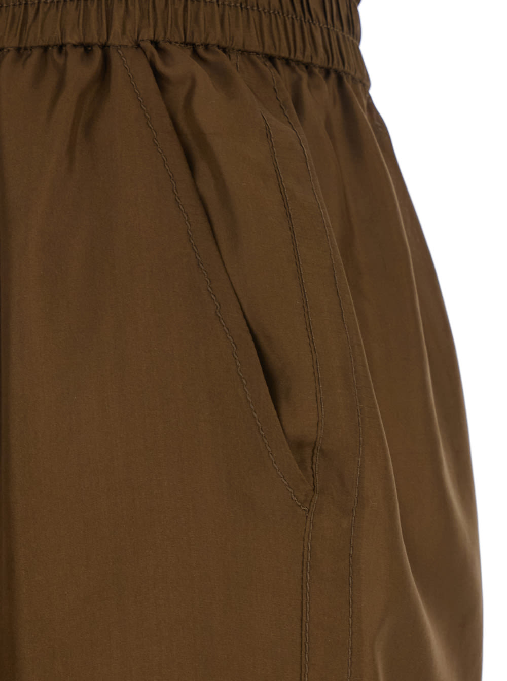 Philosophy Di Lorenzo Serafini Wide Leg Silk Trousers In Brown