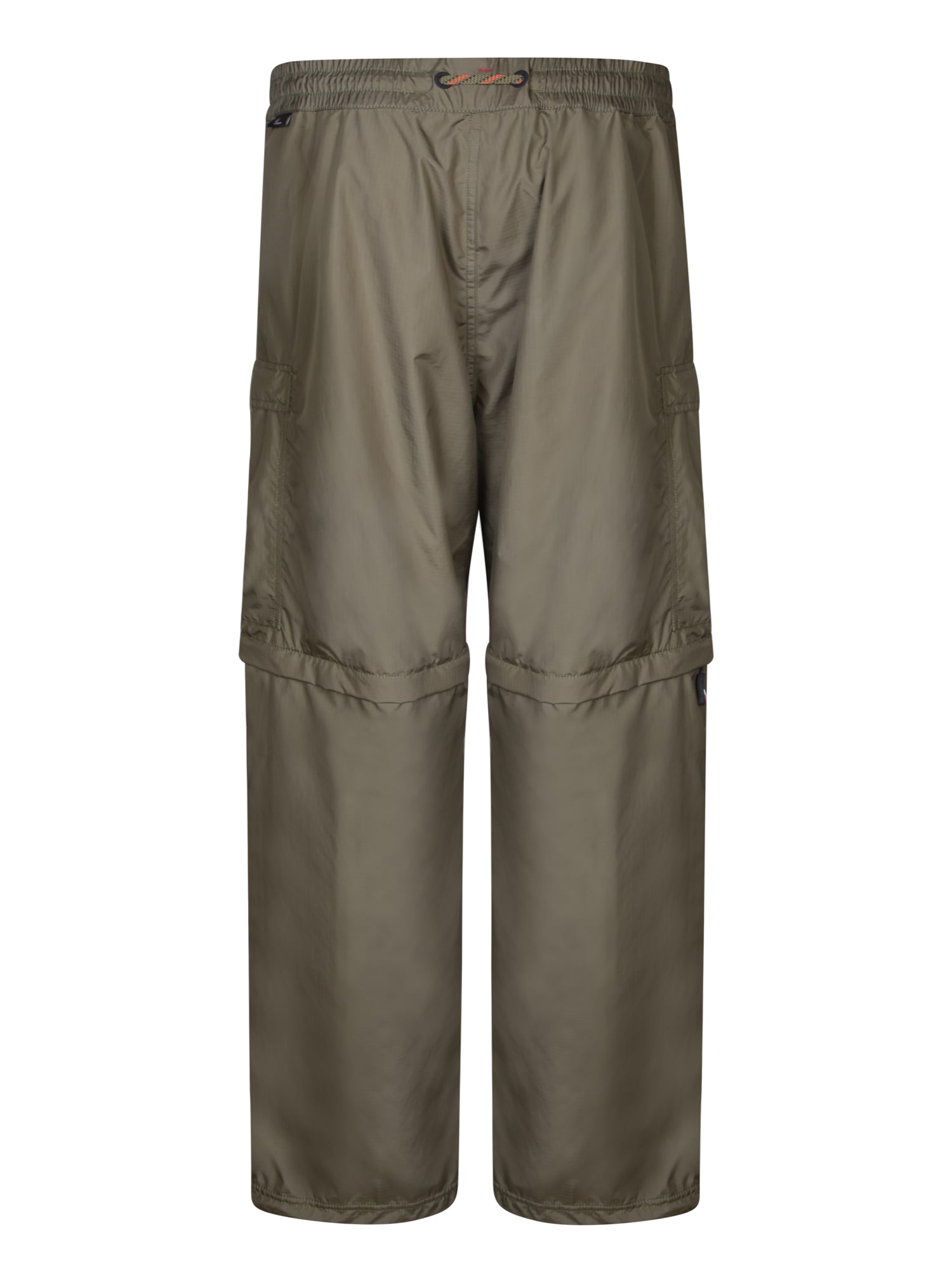 Shop Moncler Cargo Green Trousers