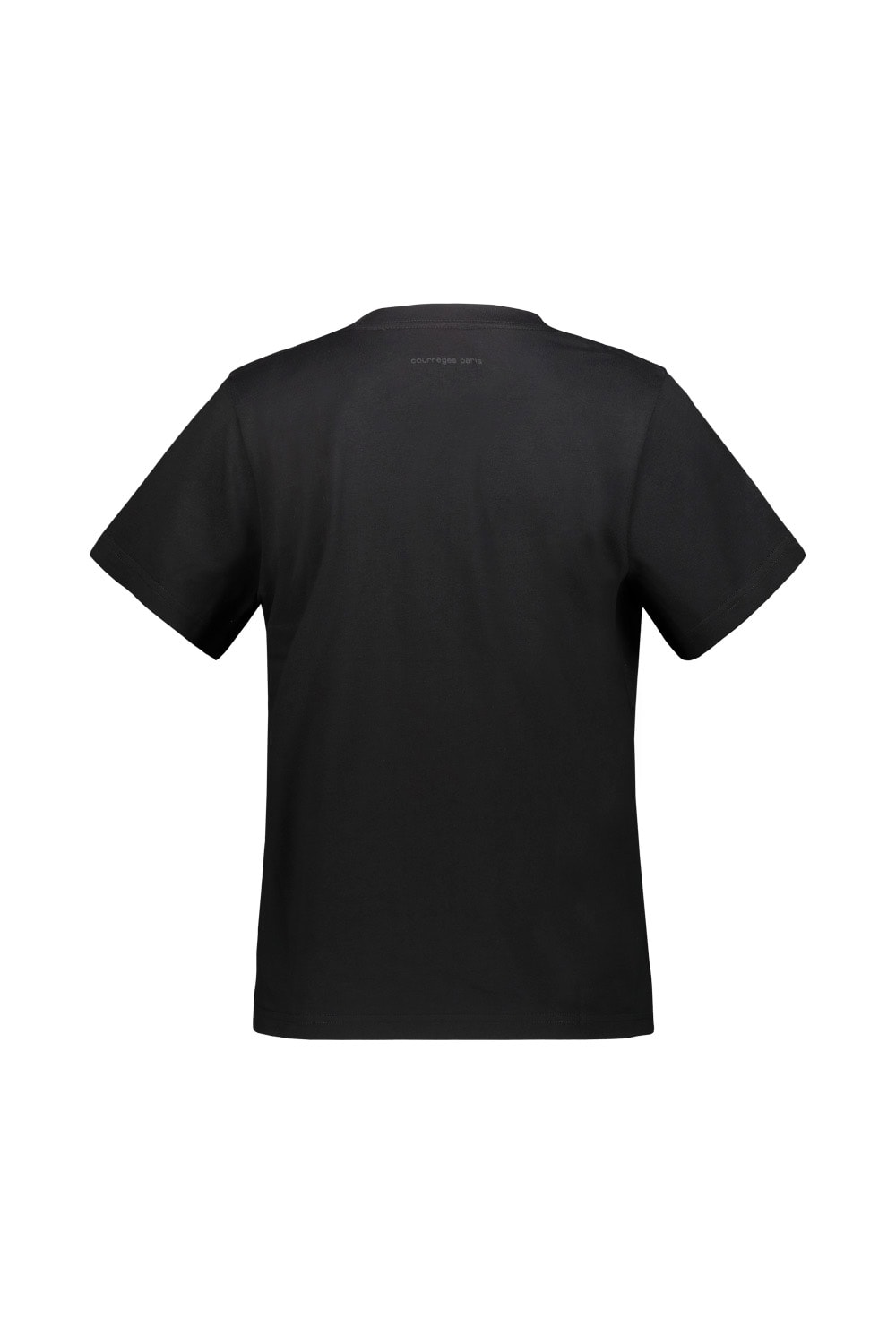 Shop Courrèges Straight Dry Jersey T-shirt In Black