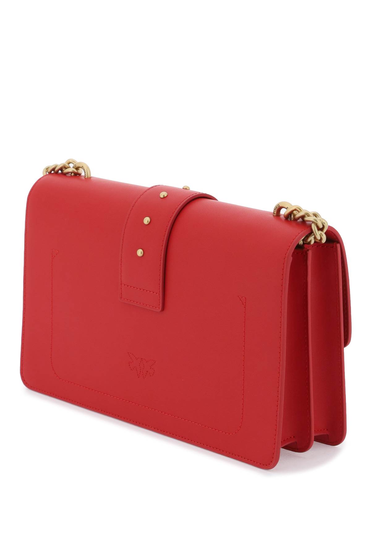 Shop Pinko Classic Love Icon Simply Bag In Red