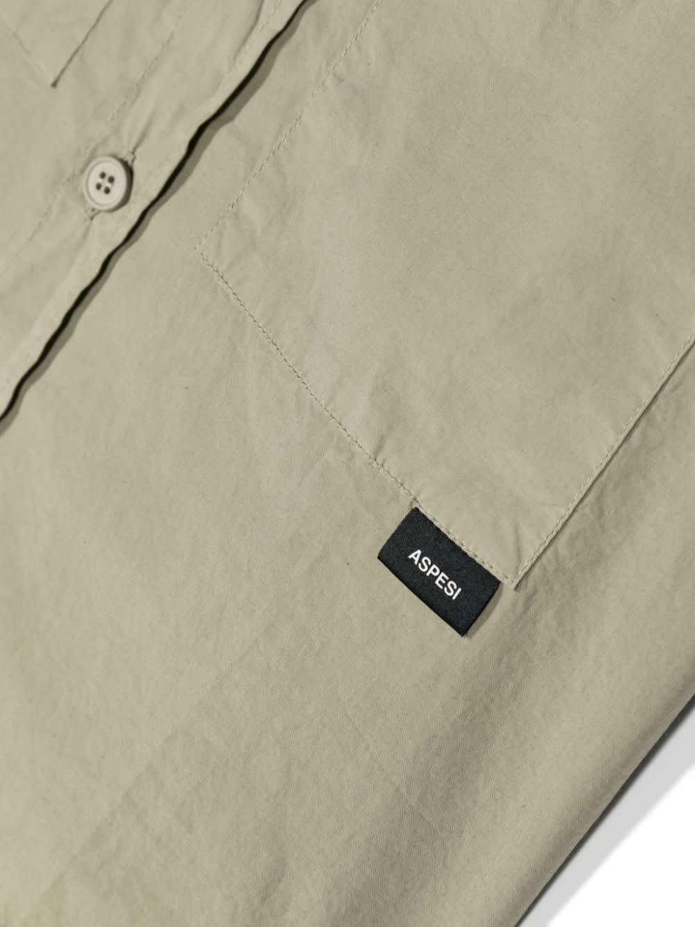 Shop Aspesi Shirt With Logo In Green