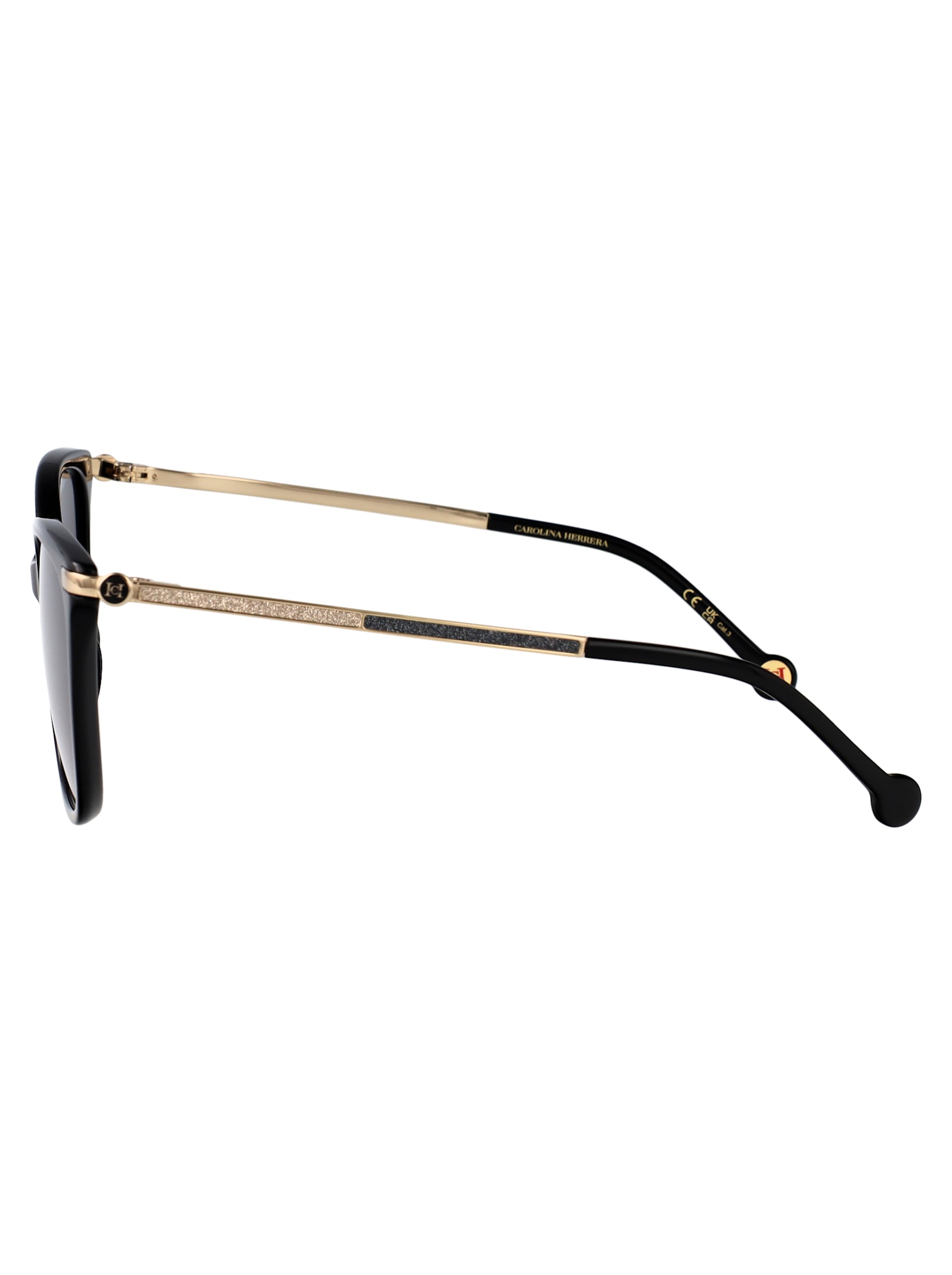 Carolina Herrera 55mm Gradient Rectangular Sunglasses In Black