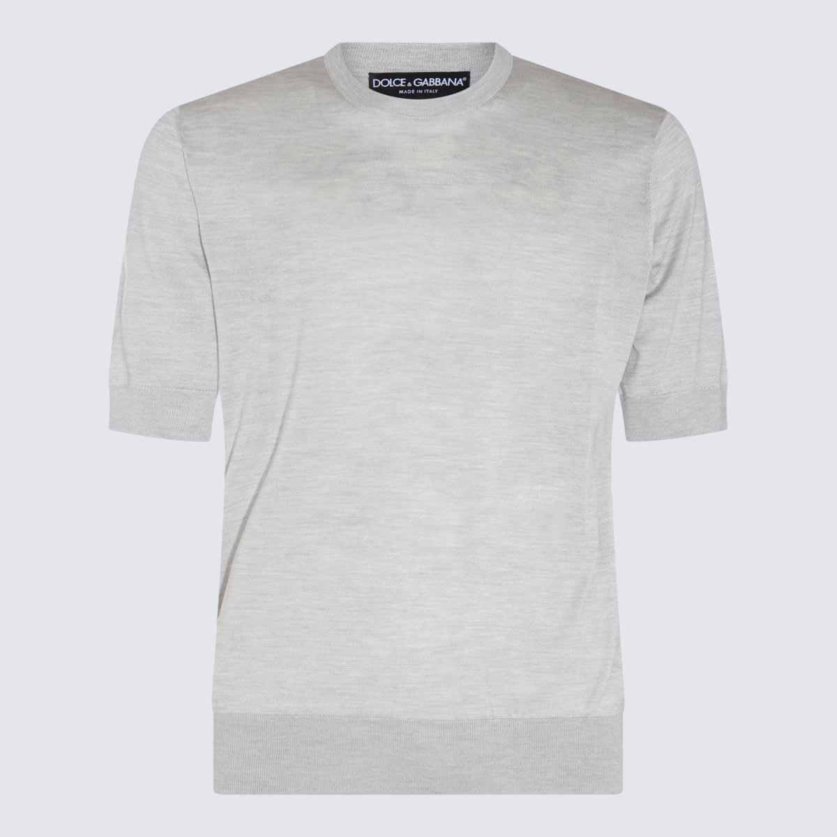 Dolce & Gabbana Light Grey Cotton T-shirt