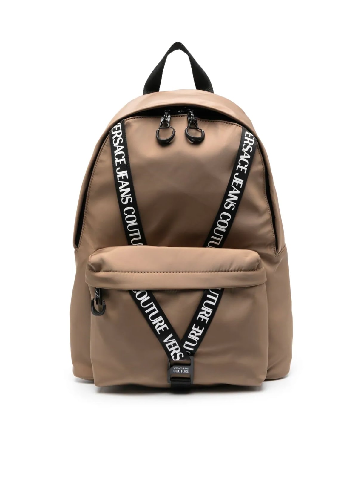 Versace Jeans Couture V Logo Tape Nylon Backpack - Tan