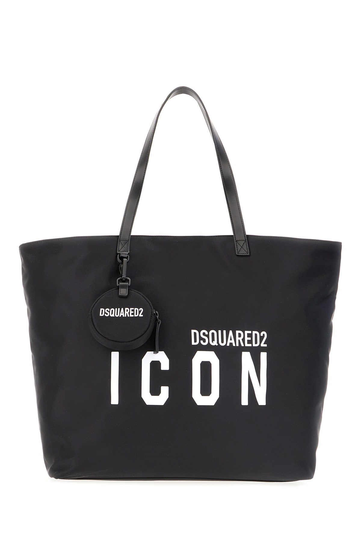 Shop Dsquared2 Black Nylon Shopping Bag In M436