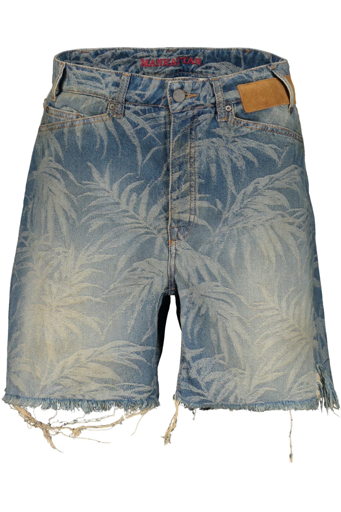 Palm Angels Denim Bermuda Shorts