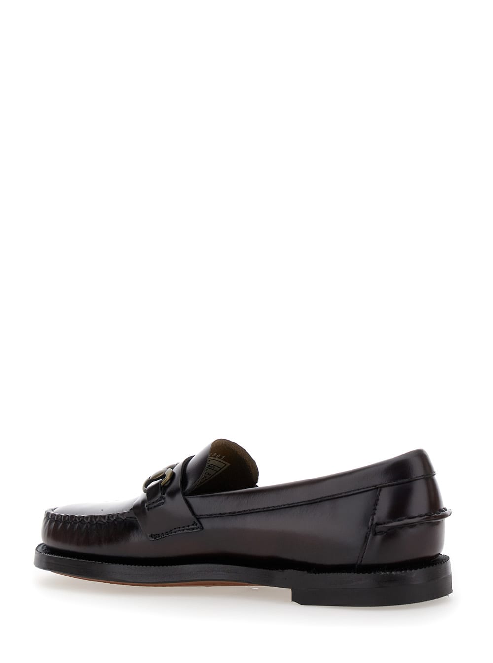 Shop Sebago Joe Bordeaux Pull-on Loafers With Horsebit Detail In Leather Woman