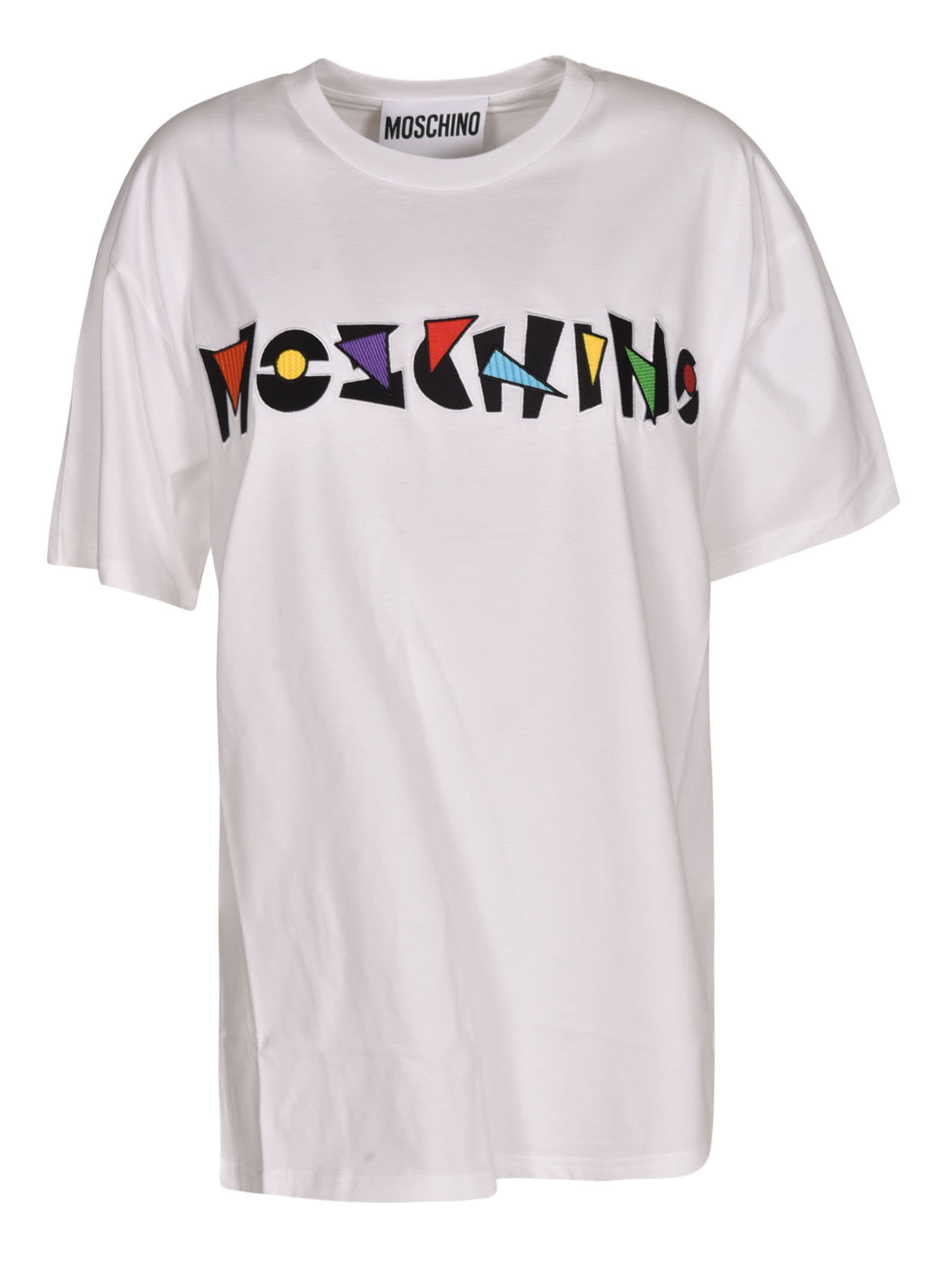 Moschino Logo Embroidered Oversize T-shirt