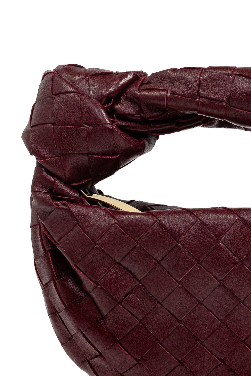Bottega Veneta Jodie Mini Tote Bag In Burgundy