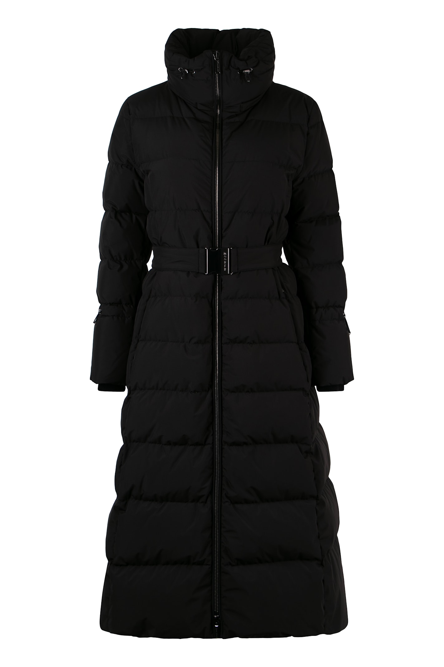 【送料&関税込】Moorer Niki Belted Long Down Jacket Moorer Dorianne Belted Long Down Jacket In Black | ModeSens