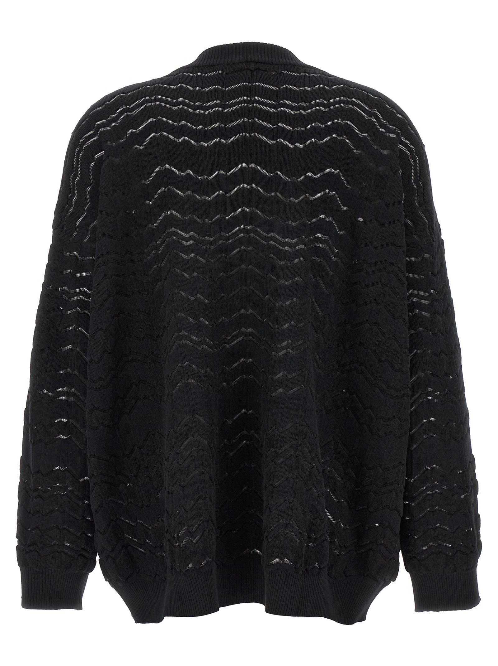 Shop Missoni Zig Zag Sweater In Nero