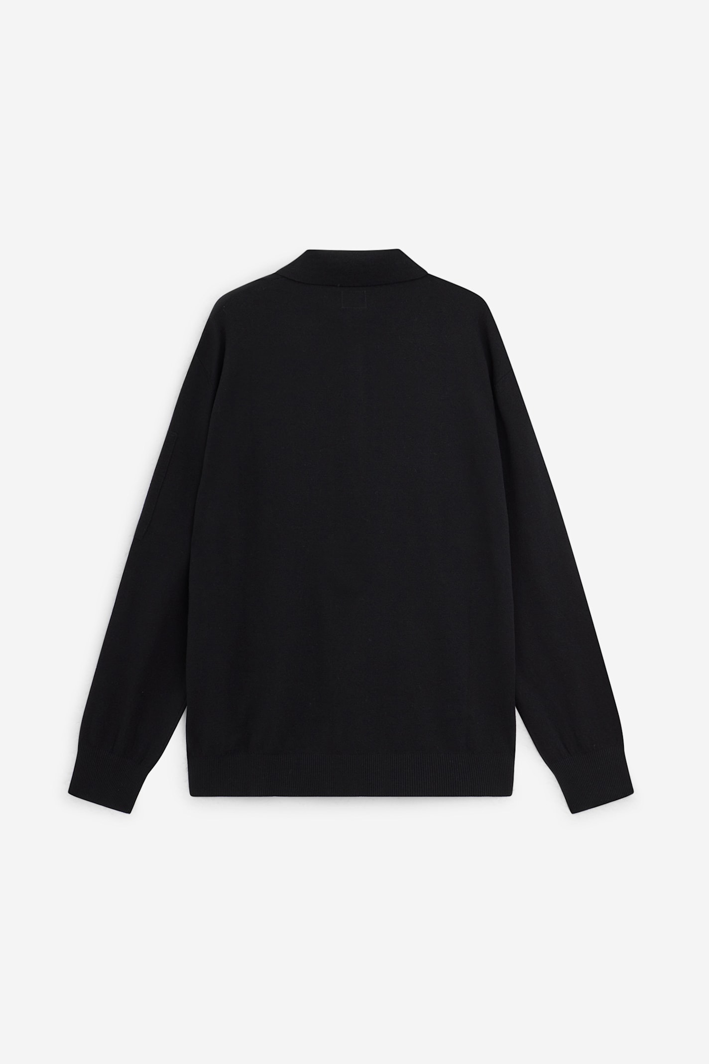 C.p. Company Ribbed Polo Shirt In Black