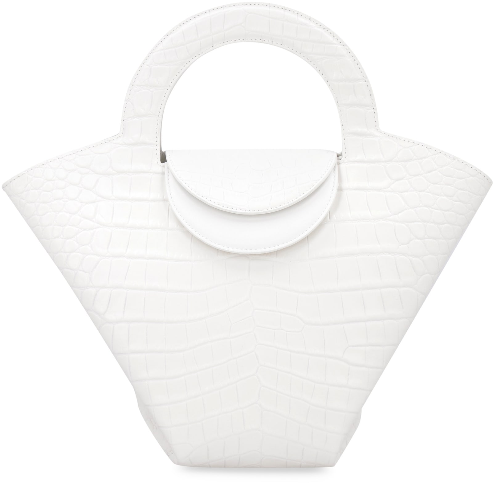 Shop Bottega Veneta Medium Doll Bag In White