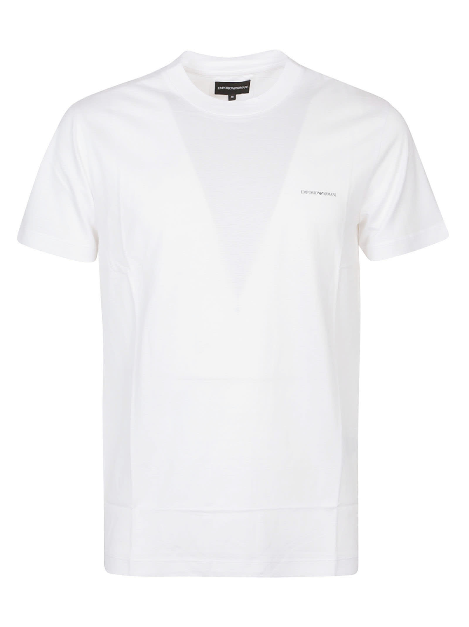 Emporio Armani T-shirt In Bianco Ottico