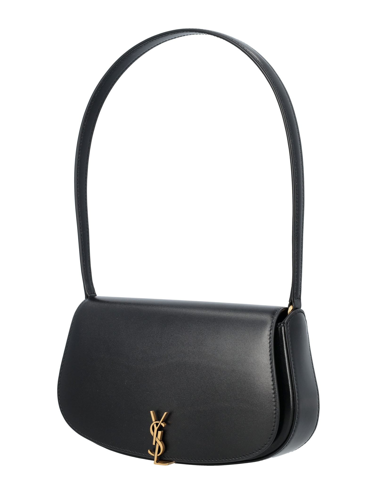 Saint Laurent Mini Voltaire Shoulder Bag In Black