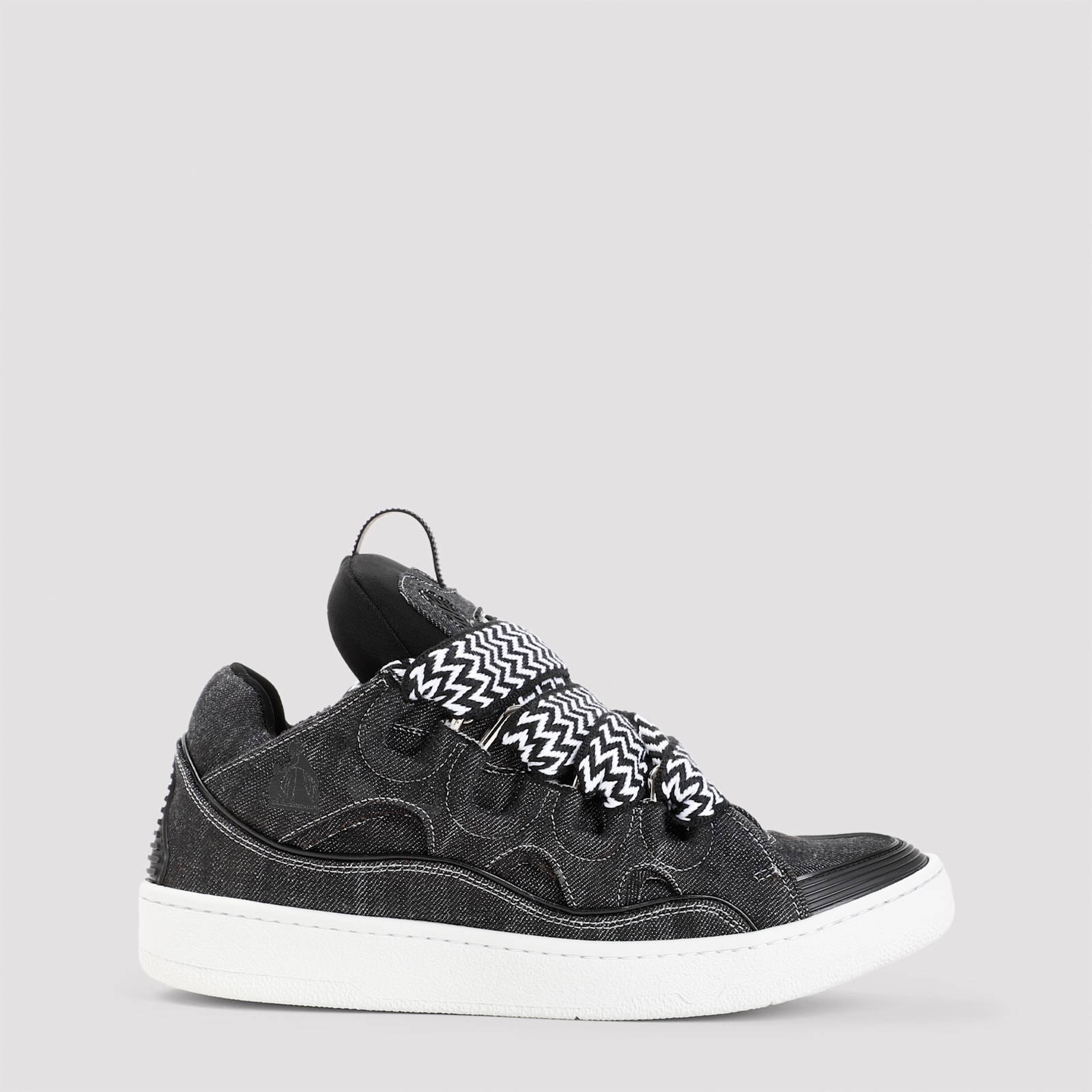 Shop Lanvin Curb Sneakers In Black