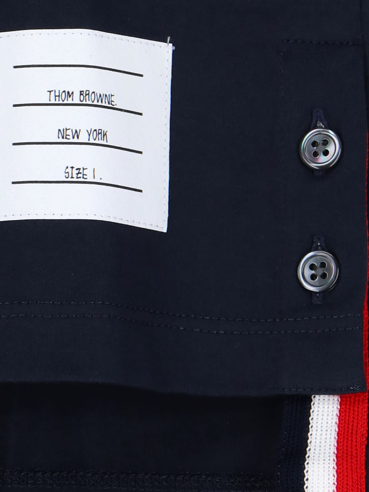 Shop Thom Browne Tricolor Pocket T-shirt In Blue