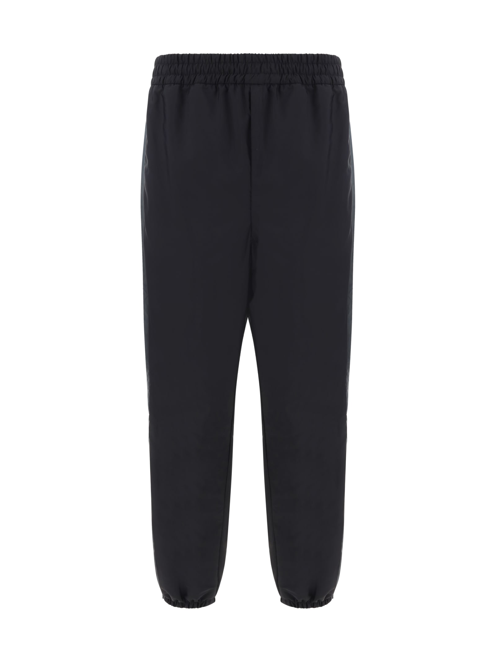 Shop Prada Pants In Nero+ferro