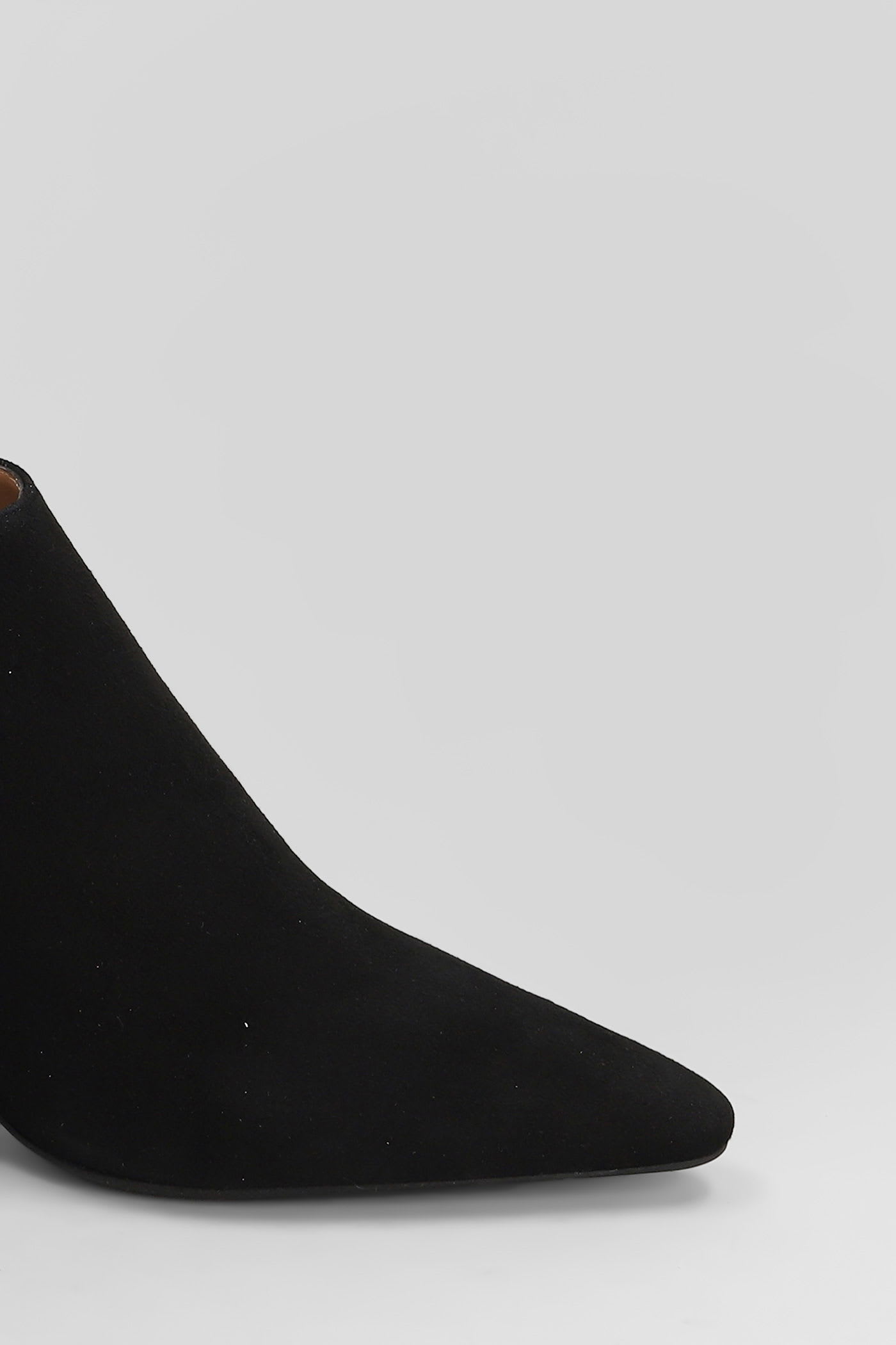 Roberto Festa Esta High Heels Ankle Boots In Black Suede In Black