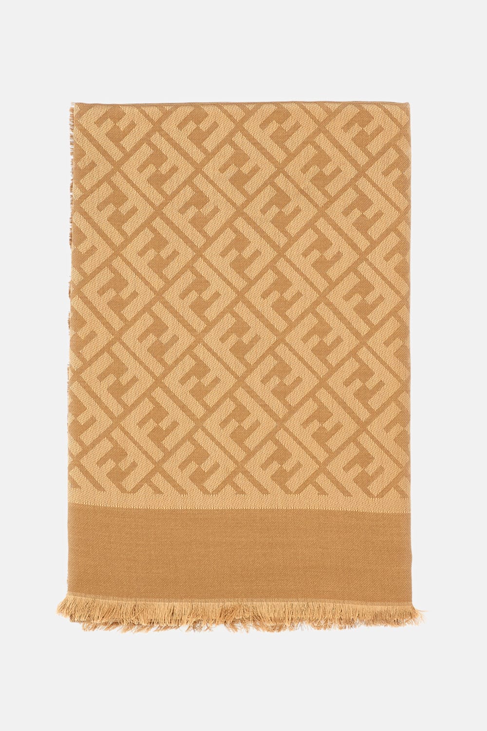 Fendi Ff Shawl In Brown